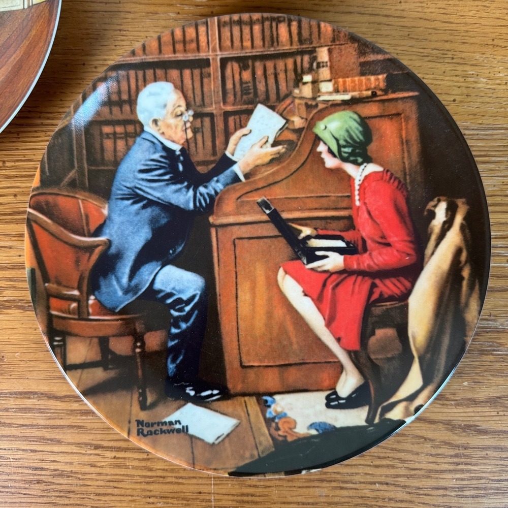 Norman Rockwell Heritage Collection Plates Set of 3‎ 1980s Vintage Gallery Wall - Picture 6 of 9